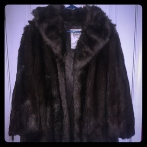 Faux fur coat by Russel Taylor